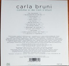 CARLA BRUNI - COMME SI DE RIEN N'ETAIT (2008) TEOREMA PROMO CD 2.EL