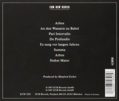 ARVO PART - ARBOS (1987) THE HILLARD ENSEMBLE GIDON KREMER - CD ECM NEW SERIES SIFIR