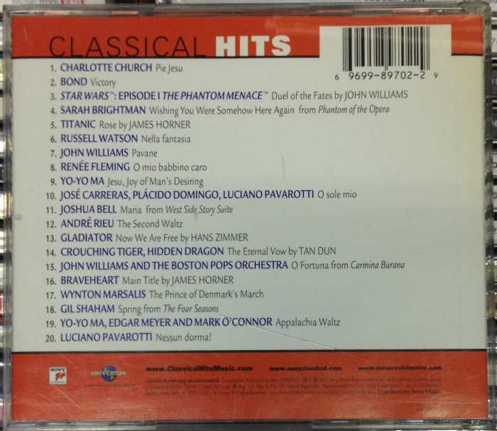 CLASSICAL HITS KARIŞIK CD 2.EL