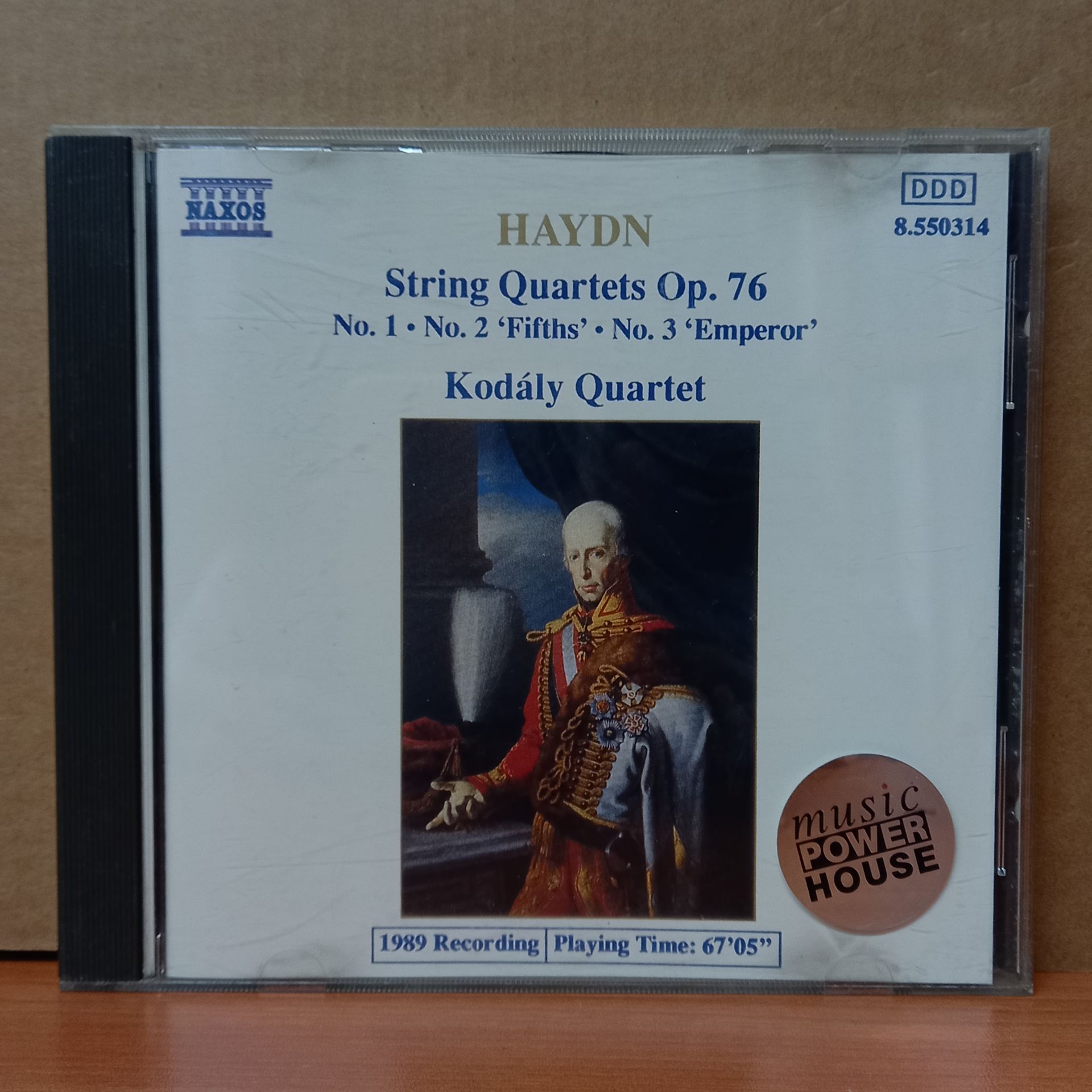 HAYDN, KODÁLY QUARTET - STRING QUARTETS OP. 76 / NO. 1, NO. 2 'FIFTHS', NO. 3 'EMPEROR' (1989) - CD 2.EL