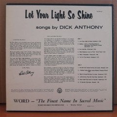 DICK ANTHONY - LET YOUR LIGHT SO SHINE - LP 2.EL PLAK