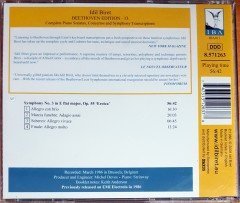 BEETHOVEN EDITION 13 / İDİL BİRET / BEETHOVEN LISZT SYMPHONIES VOL. 4 / SYMPHONY NO. 3 (2008) IBA CD 2.EL