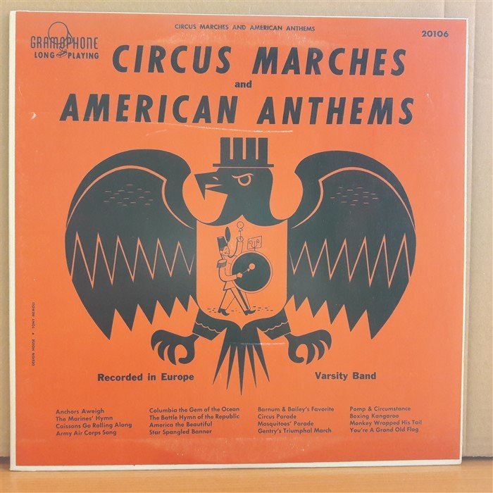 CIRCUS MARCHES AND AMERICAN ANTHEMS (1954) - LP 2.EL PLAK