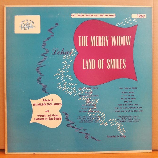 LEHAR: THE MERRY WIDOW, LAND OF SMILES, DRESDEN STATE OPERA - LP 2.EL PLAK