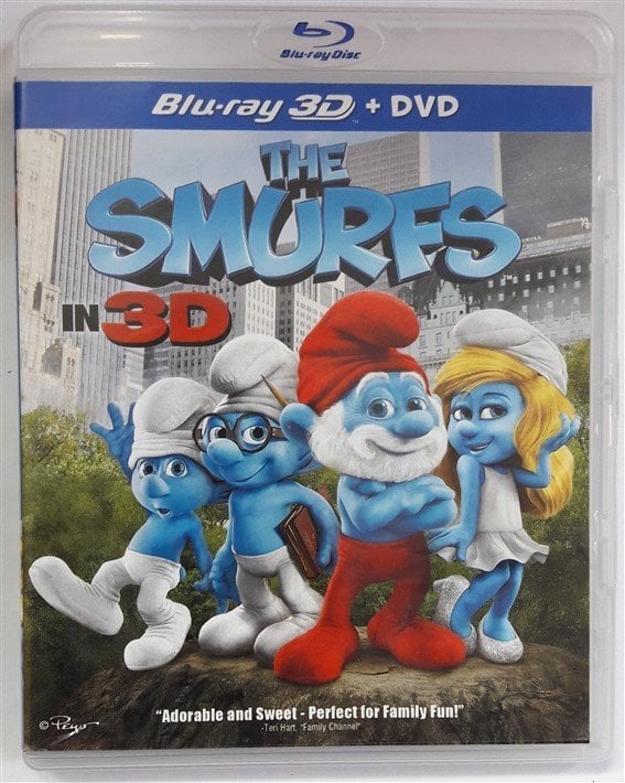 THE SMURFS 3D - ŞİRİNLER - BLU-RAY3D+DVD 2.EL TR ALTYAZI YOKTUR