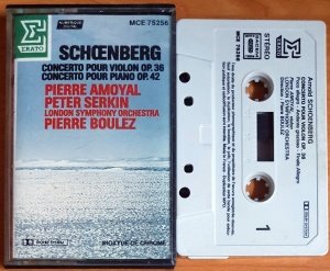 SCHOENBERG / CONCERTOS / P. AMOYAL, P. SERKIN, P. BOULEZ - KASET MADE IN FRANCE 2.EL