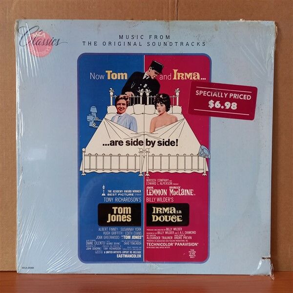 TOM JONES / IRMA LA DOUCE / MUSIC FROM THE ORIGINAL SOUNDTRACKS / JOHN ADDISON / ANDRE PREVIN (1986) - LP DÖNEM BASKISI PLAK