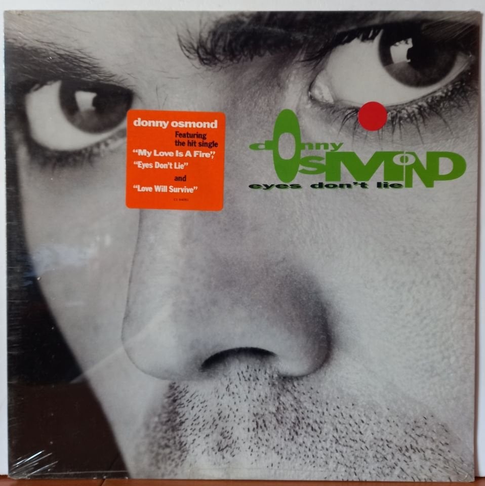 DONNY OSMOND – EYES DON'T LIE (1990) - LP DÖNEM BASKI SIFIR PLAK