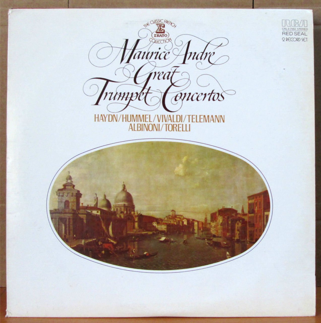 MAURICE ANDRE GREAT TRUMPET CONCERTOS 2LP 2.EL