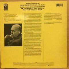 RIMSKY-KORSAKOV - SCHEHERAZADE ROYAL PHIL. ORC. SIR THOMAS BEECHAM 2.EL PLAK