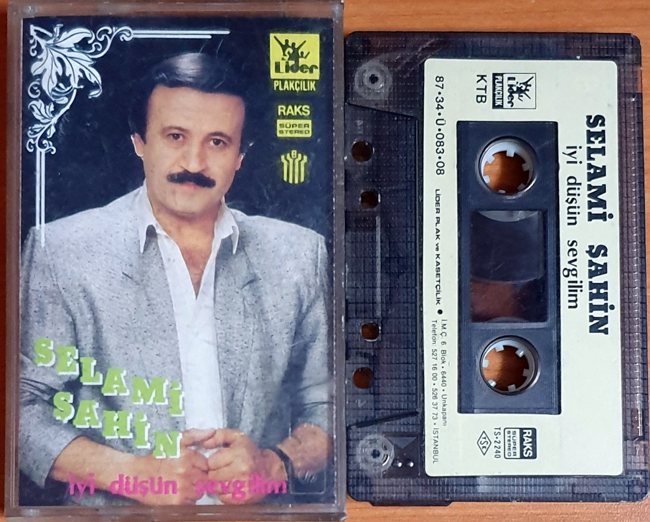 SELAMİ ŞAHİN - İYİ DÜŞÜN SEVGİLİM (1987) - KASET LİDER 2.EL