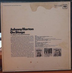 JOHNNY HORTON - ON STAGE - PLAK 2.EL