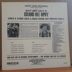 GREATEST COMEDY STARS OF THE GRAND OLE OPRY - LP 2.EL PLAK
