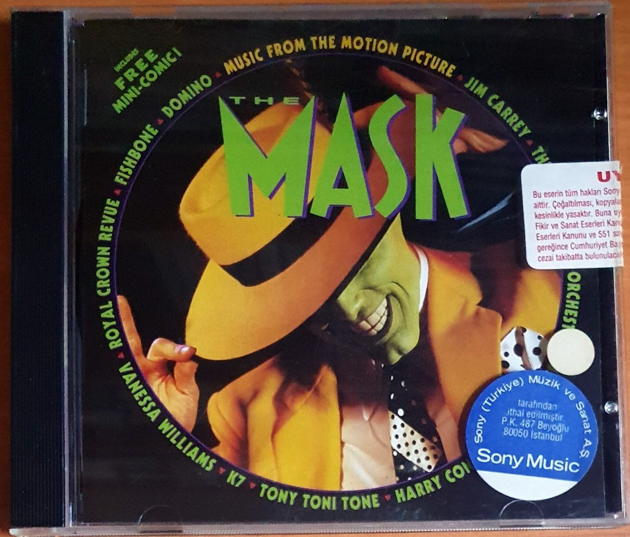 THE MASK SOUNDTRACK / JIM CARREY, DOMINO, TONY TONI TONE, VANESSA WILLIAMS, FISHBONE, SUSAN BOYD (1994) - CD 2.EL