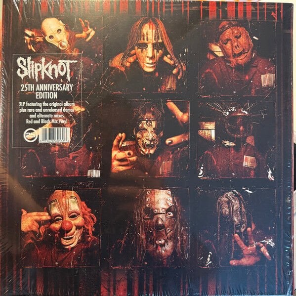 SLIPKNOT – SLIPKNOT (1999) - 2LP 2025 25TH ANNIVERSARY DELUXE LIMITED EDITION RED AND BLACK MIX VINYL SIFIR PLAK