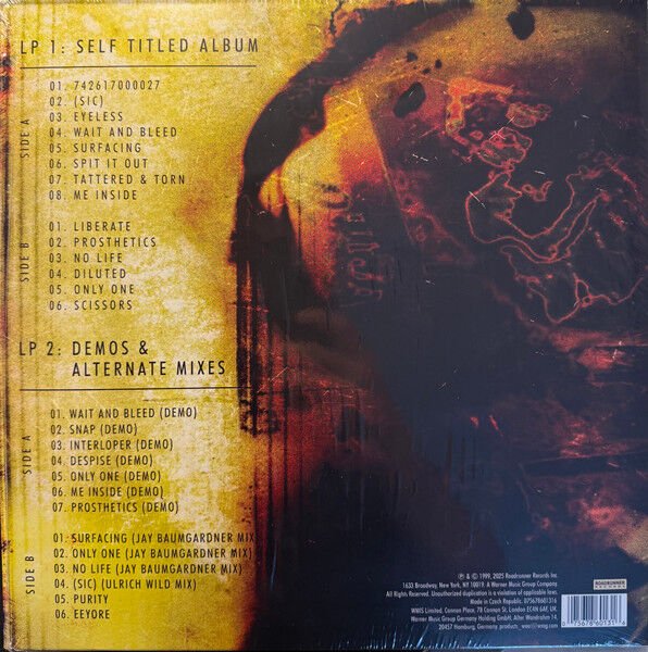 SLIPKNOT – SLIPKNOT (1999) - 2LP 2025 25TH ANNIVERSARY DELUXE LIMITED EDITION RED AND BLACK MIX VINYL SIFIR PLAK