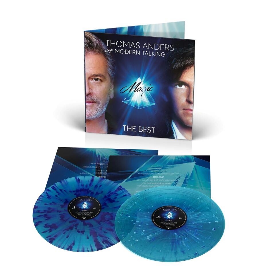 THOMAS ANDERS SINGS MODERN TALKING - MAGIC / THE BEST (2026) - 2xLP BLUE SPLATTER COLOURED SIFIR PLAK