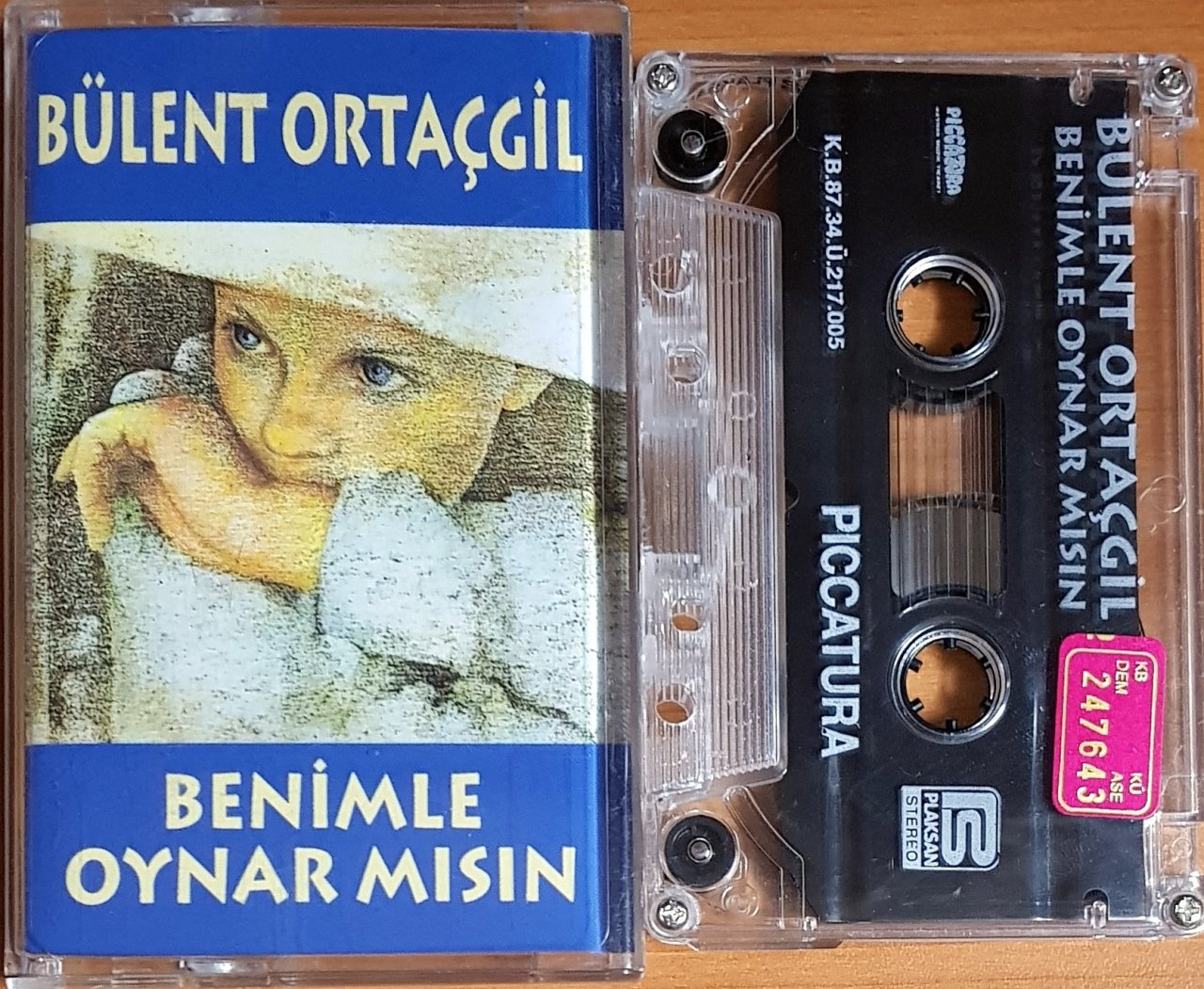 BÜLENT ORTAÇGİL - BENİMLE OYNAR MISIN / PICCATURA PLAKSAN KASET 2.EL