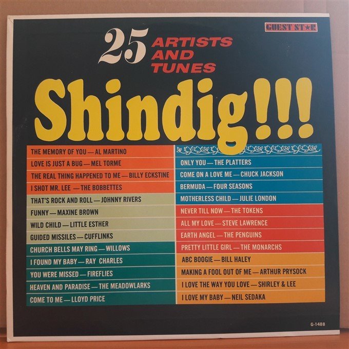 25 ARTISTS AND TUNES SHINDIG!!! - LP 2.EL PLAK