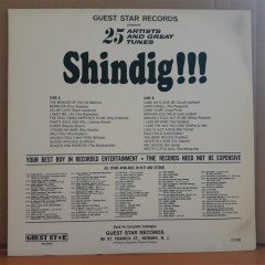 25 ARTISTS AND TUNES SHINDIG!!! - LP 2.EL PLAK