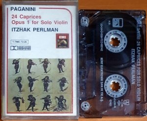 PAGANINI: 24 CAPRICES FOR SOLO PIANO / ITZHAK PERLMAN - KASET 2.EL