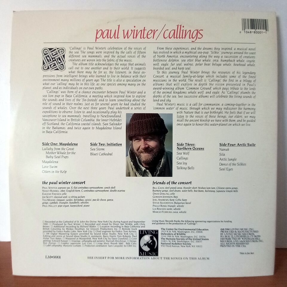 PAUL WINTER – CALLINGS (1980) - 2LP 2.EL PLAK