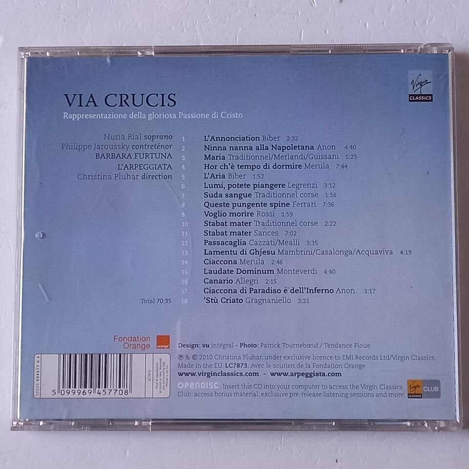 L'ARPEGGIATA, CHRISTINA PLUHAR – VIA CRUCIS (2010) - CD 2.EL