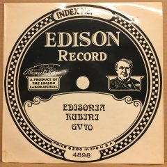 EDISON RECORD EDISONIA VOLUME ONE 2.EL PLAK