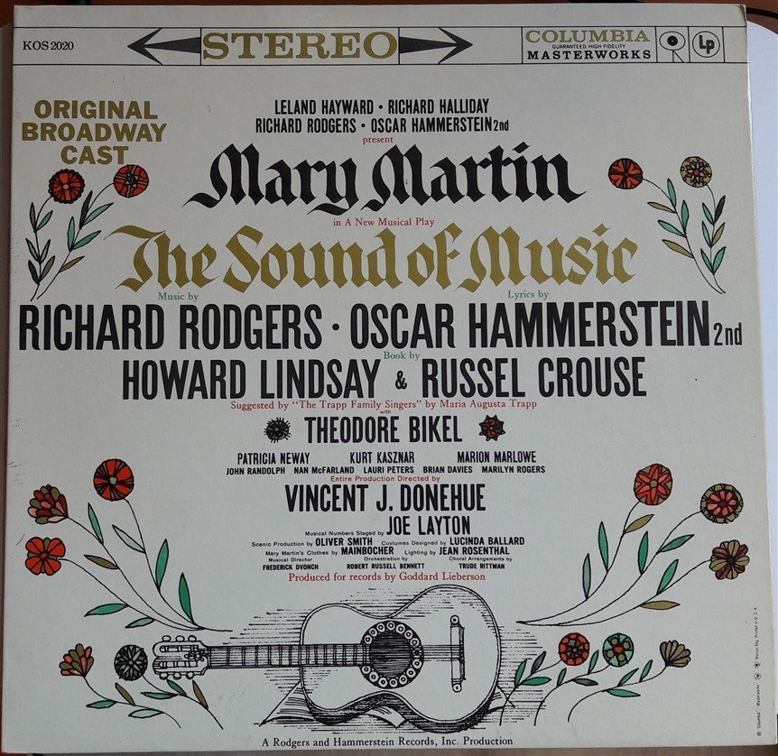 THE SOUND OF MUSIC MARY MARTIN BROADWAY CAST - 2.EL PLAK
