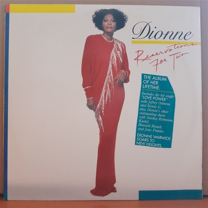 DIONNE WARWICK - RESERVATIONS FOR TWO (1986) - LP 2.EL PLAK