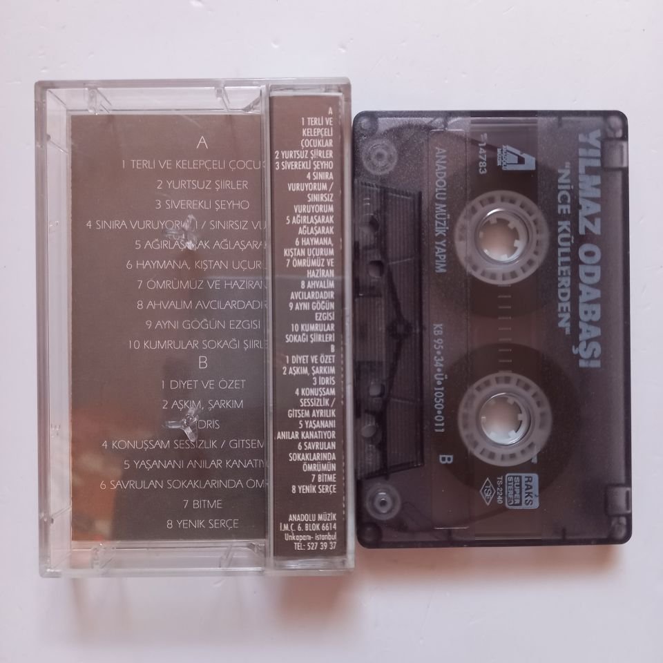 YILMAZ ODABAŞI - NİCE KÜLLERDEN / ŞAİRİN KENDİ SESİNDEN (1995) - KASET 2.EL