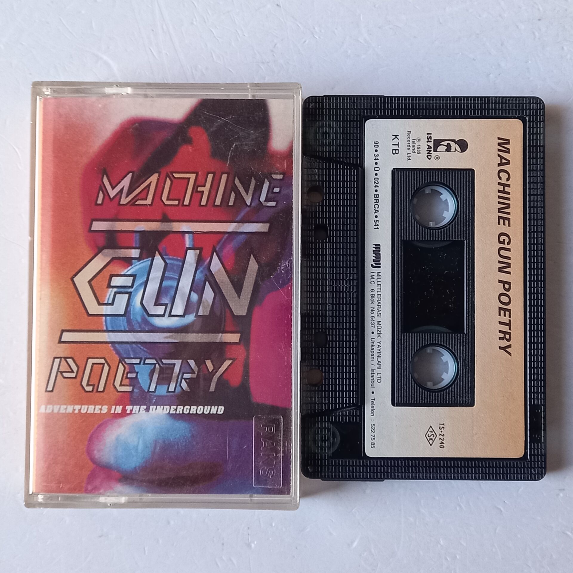 VARIUS ARTIST - MACHINE GUN POETRY / ADVENTURES IN THE UNDERGROUND (1990) - KASET 2.EL