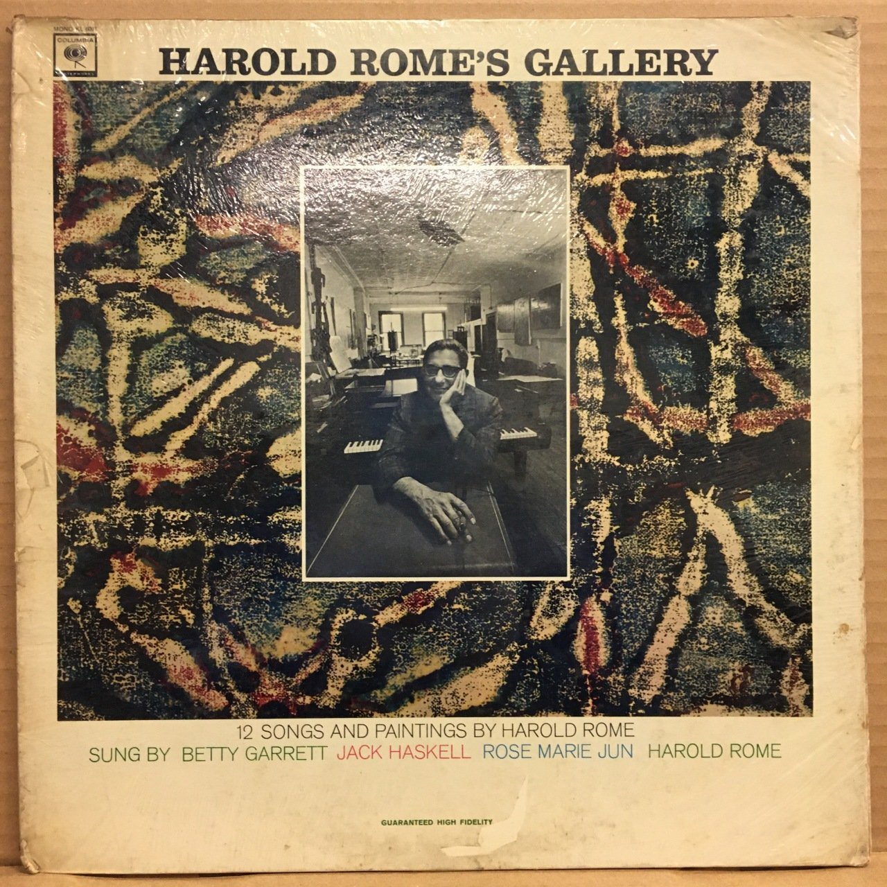 BETTY GARRETT, JACK HASKELL, ROSE MARIE JUN, HAROLD ROME - HAROLD ROME'S GALLERY 12 SONGS AND PAINTINGS (1964) MONO SIFIR PLAK