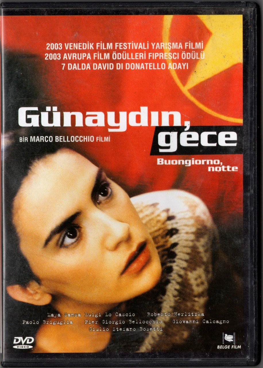 GÜNAYDIN, GECE - BUONGIORNO, NOTTE - MARCO - BELLOCCHIO - DVD 2.EL
