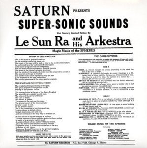 SUN RA AND HIS ARKESTRA – SUPER-SONIC JAZZ (1956) - LP SIFIR PLAK