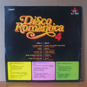 DISCO ROMANTICA 4 / NEIL SADAKA, MICHAEL FRANKS, SHAKE, FRANCE JOLI, GINO VANNELLI - LP YERLİ BASKI 2.EL PLAK