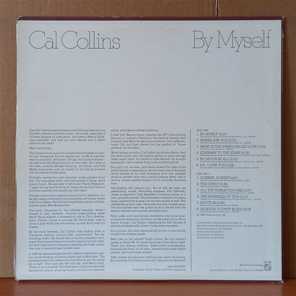 CAL COLLINS – BY MYSELF (1980) - LP 2. EL PLAK