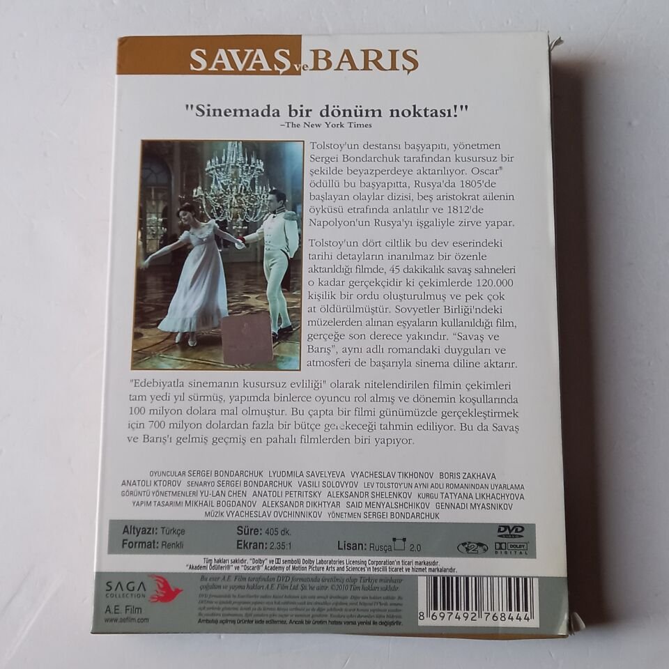 SAVAŞ VE BARIŞ - SERGEI BONDARCHUK - DVD 2.EL