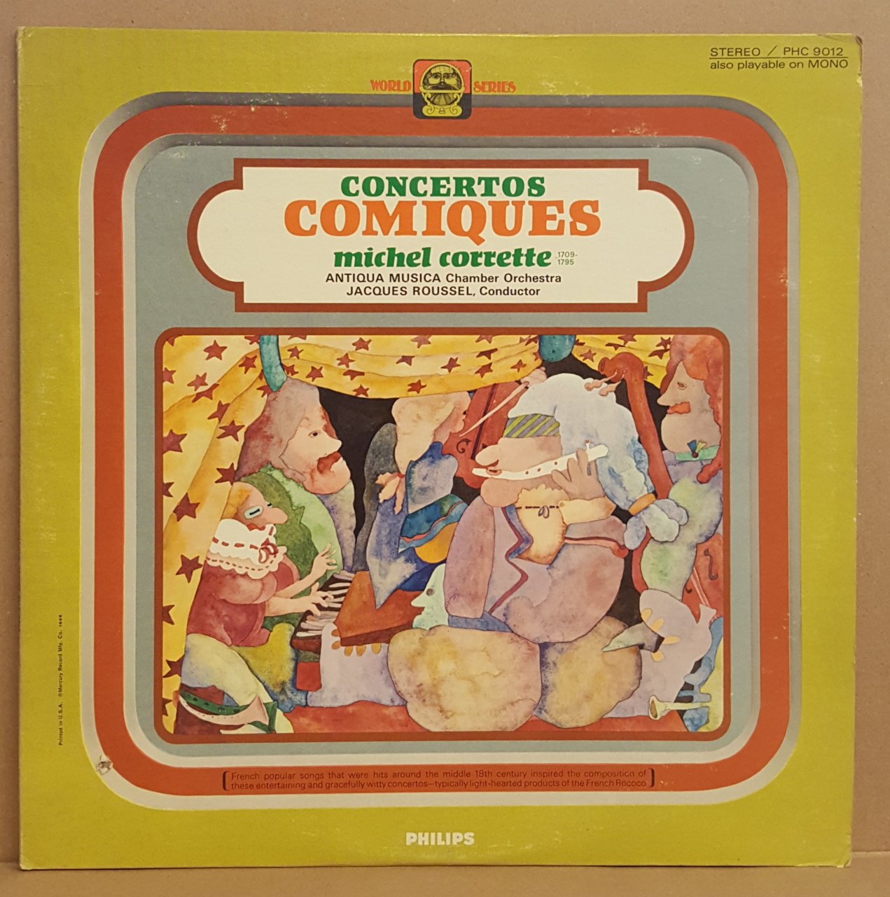 MICHEL CORRETTE - CONCERTOS COMIQUES / JACQUES ROUSSEL (1966) - LP 2.EL PLAK