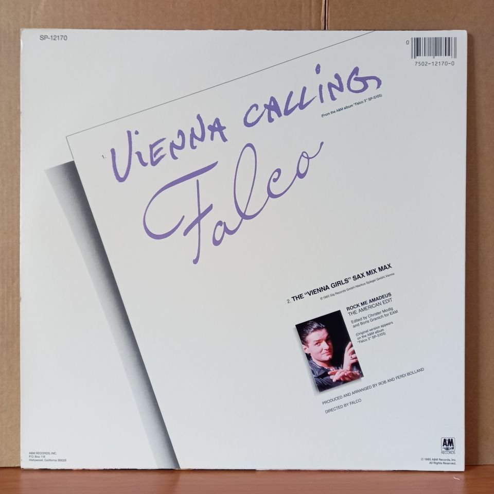 FALCO – ROCK ME AMADEUS (THE AMERICAN EDIT) / VIENNA CALLING (1985) - 12'' 45RPM MAXI SINGLE 2.EL PLAK