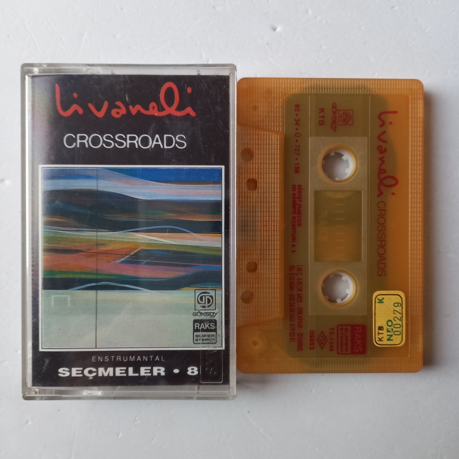 ZÜLFÜ LİVANELİ - CROSSROADS / SEÇMELER 8 (1992) - KASET 2.EL
