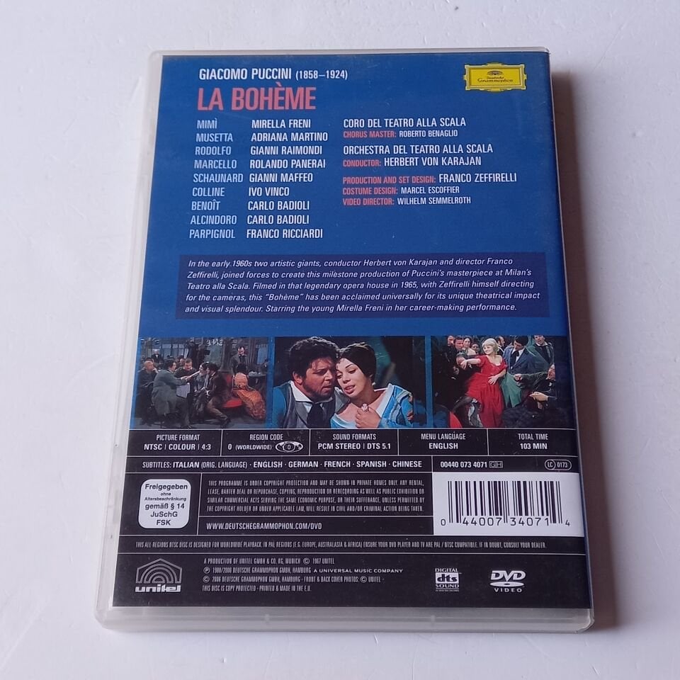 PUCCINI - LA BOHEME - KARAJAN - DVD 2.EL