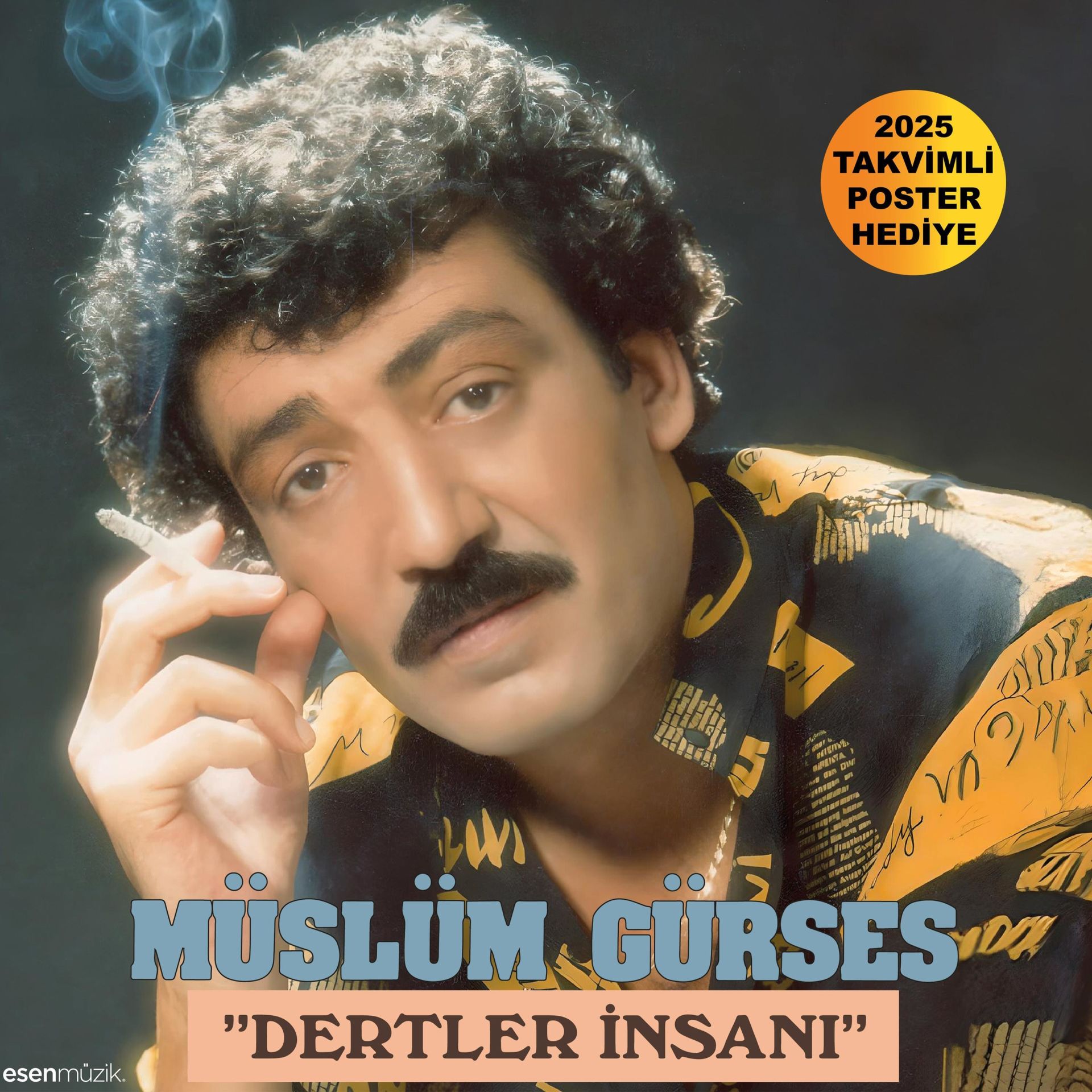 MÜSLÜM GÜRSES - DERTLER İNSANI (1988) - LP 180GR 2024 BASIM AMBALAJINDA SIFIR PLAK
