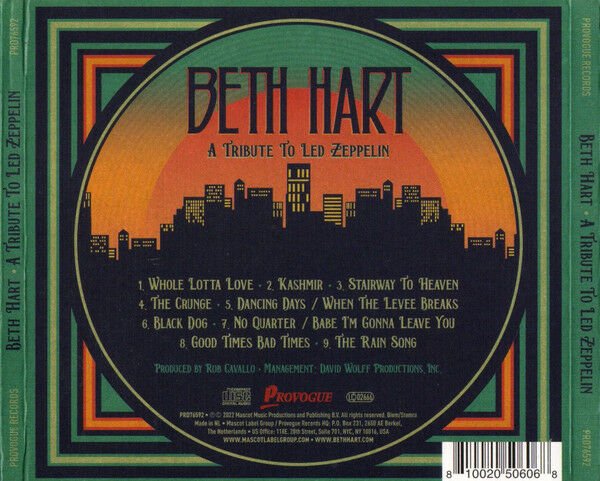 BETH HART – A TRIBUTE TO LED ZEPPELIN (2022) - CD DIGIPACK SIFIR