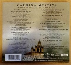 CARMINA MYSTICA KARIŞIK KLASİK MÜZİK CD SCHUBERT POULENC VERDI PERGOLESI DIGIPACK 2.EL