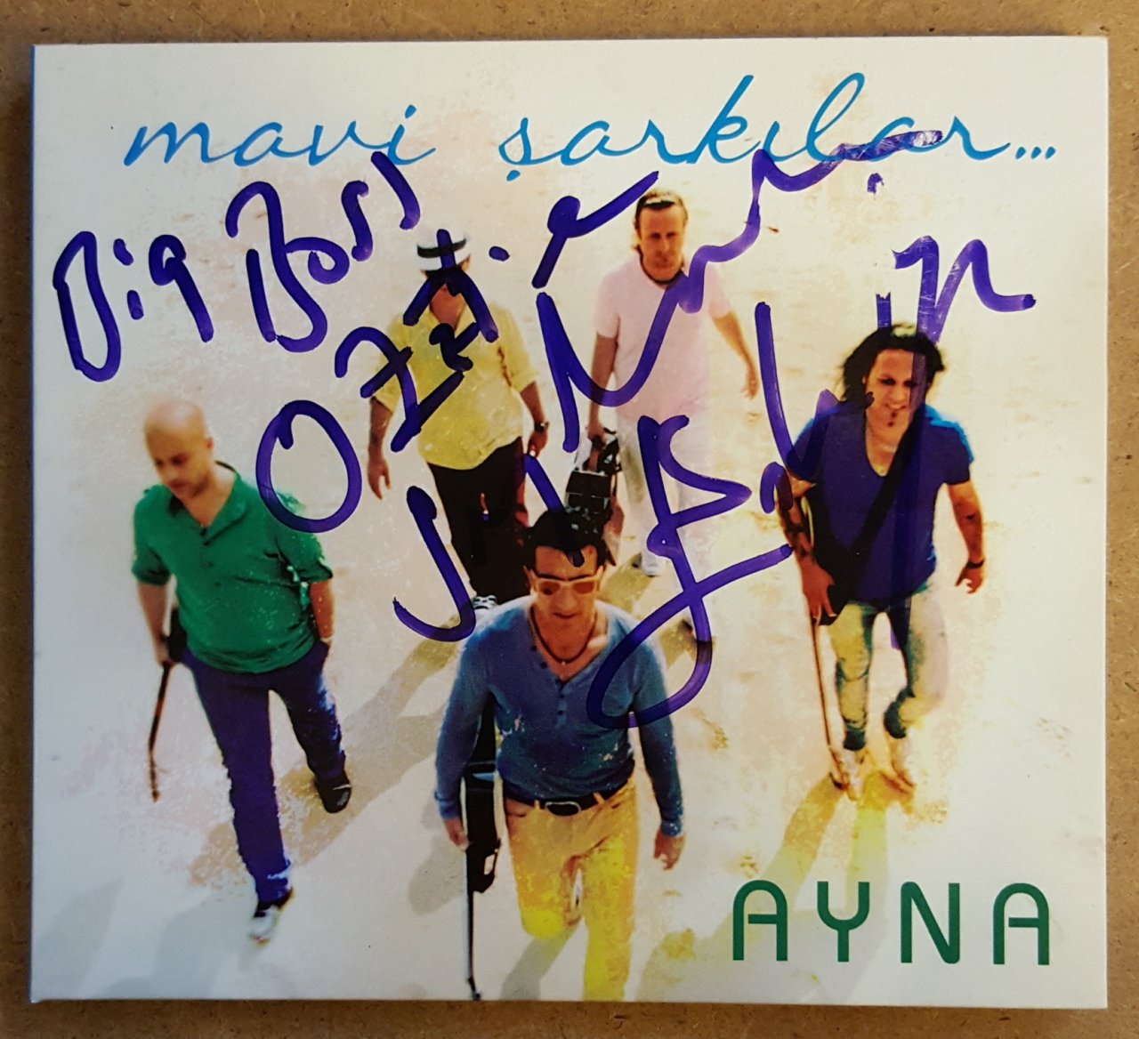 AYNA MAVİ ŞARKILAR (2011) ERHAN GÜLERYÜZ İMZALI CD DIGIPACK 2.EL