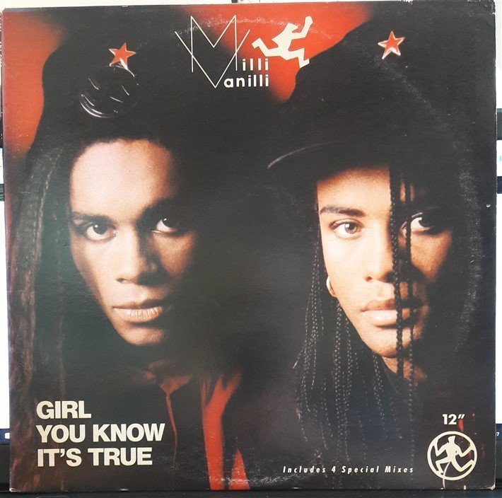 MILLI VANILLI - GIRL YOU KNOW IT'S TRUE (1988) - 12'' MAXI SINGLE PLAK 2.EL