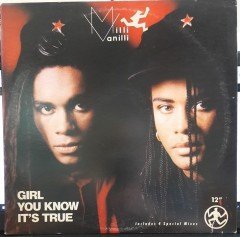 MILLI VANILLI - GIRL YOU KNOW IT'S TRUE (1988) - 12'' MAXI SINGLE PLAK 2.EL