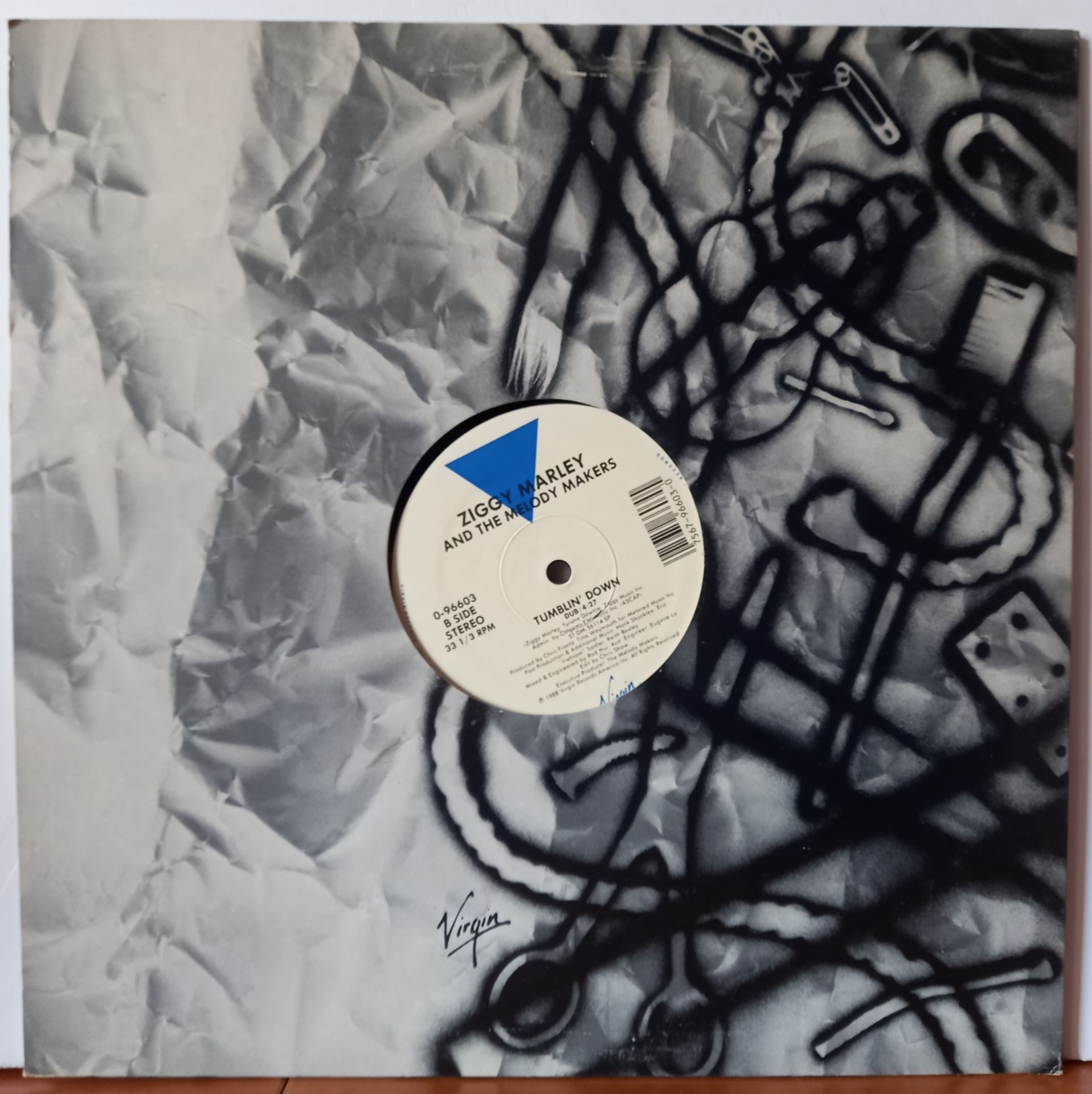 ZIGGY MARLEY AND THE MELODY MAKERS – TUMBLIN' DOWN (1988) - 12' MAXISINGLE 2.EL PLAK