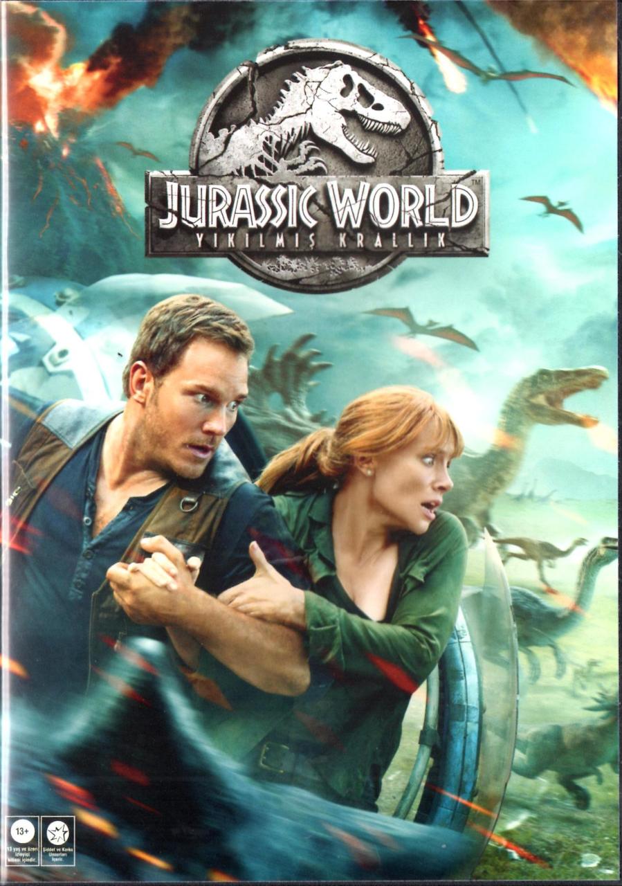JURASSIC WORLD FALLEN KINGDOM - JURASSIC WORLD YIKILMIŞ KRALLIK - CHRIS PRATT - BRYCE DALLAS HOWARD - J.A. BAYONA - DVD AMBALAJINDA SIFIR